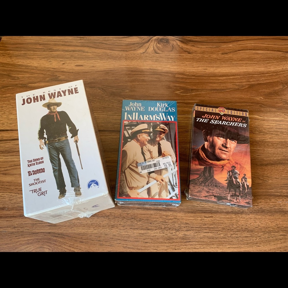 John Wayne Collection of VHS Classic Movies